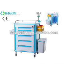 DW-FC001 Drug delivery cart medical trolley medication for emergency trolley for hot sale